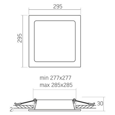 Світильник Videx LED 26W 5000K (VL-DLBS-265)