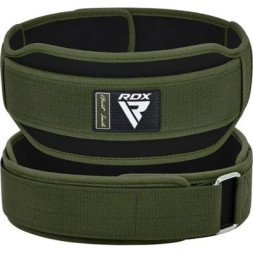 Атлетичний пояс RDX RX5 Double Belt неопреновий Army Green XL (WBD-RX5AG-XL)