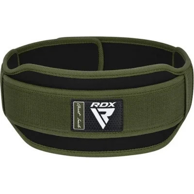 Атлетичний пояс RDX RX5 Double Belt неопреновий Army Green XL (WBD-RX5AG-XL)