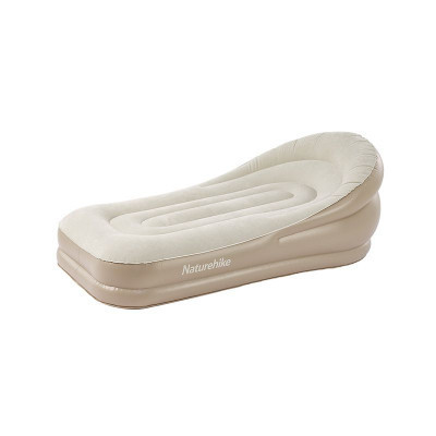 Матрац надувний Naturehike CNK2300DZ020 180 х 90 см з підголовником бежевий (6976023922480)