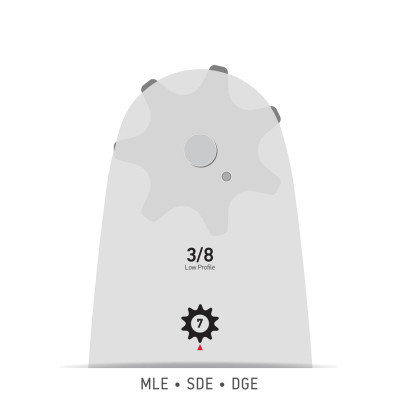Шина для ланцюгової пили Oregon 3/8&#039;&#039;, 1.1 мм, довжина 12&#039;&#039;/30 см (124MLEA041)