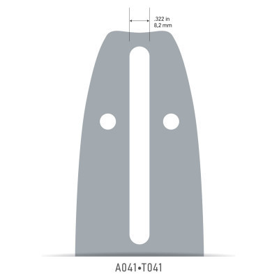 Шина для ланцюгової пили Oregon 3/8&#039;&#039;, 1.1 мм, довжина 12&#039;&#039;/30 см (124MLEA041)