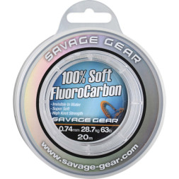 Флюорокарбон Savage Gear Soft Fluorocarbon 15m 0.81mm 33.0kg Clear (1854.22.37)