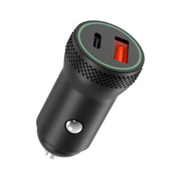 Зарядний пристрій XO 1xUSB QC3.0 + 1xUSB-C PD18W black (CC33-BK)