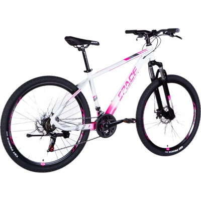 Велосипед Space 27.5&quot; Mercury AM DD рама-17&quot; Al біло-рожевий 2025 (OPS-SP-27.5-030)