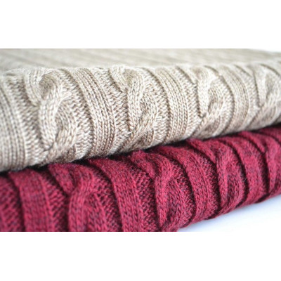 Плед Прованс SOFT коси Бордо 200х220 см (4823093410329)