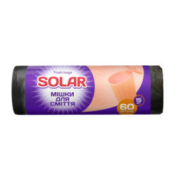 Пакети для сміття Solar Household 60 л 15 шт. (4820269930063)