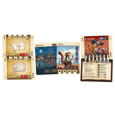 Настільна гра Geekach Games Хвостаті пригоди. Піратський спадок (Wildtails: A Pirate Legacy) (GKCH206wt)