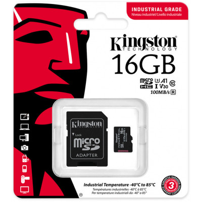 Карта пам&#039;яті Kingston 16GB microSDHC class 10 UHS-I V30 A1 (SDCIT2/16GB)