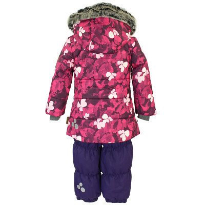 Комплект верхнього одягу дитячий Huppa NOVALLA 45020030 фуксія з принтом/темно-ліловий 104 (4741468729565)