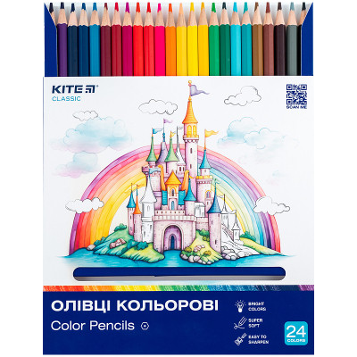 Олівці кольорові Kite Classic 24 кольори (K-055)