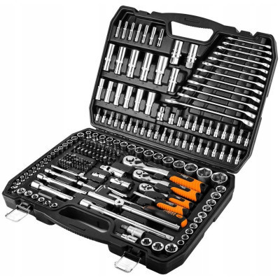 Набір інструментів Neo Tools 1/2&quot;, 3/8&quot;, 1/4&quot;, 216 шт. (10-216)