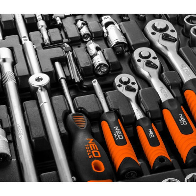 Набір інструментів Neo Tools 1/2&quot;, 3/8&quot;, 1/4&quot;, 216 шт. (10-216)