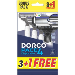 Бритва Dorco Pace 4 для чоловіків 4 леза 4 шт. (8801038598239/8801038591261)