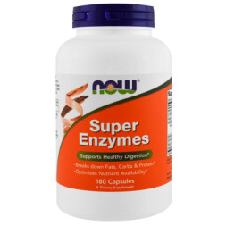 Пробіотики Now Foods Супер Ензими, 180 капсул (NOW-02964)