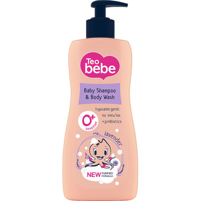 Дитячий шампунь Teo bebe Лаванда 2 в 1 Для волосся та тіла 400 мл (3800024045301)