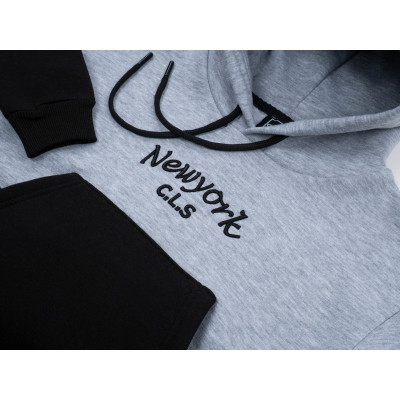 Спортивний костюм дитячий Cloise з худи на флісі (CL0215009-128-gray)