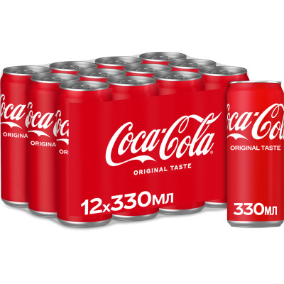 Напій Coca-Cola Безалкогольний сильногазований 330 мл (5449000000996)