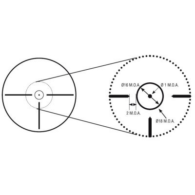 Оптичний приціл Konus KonusPRO M-30 1-4x24 Circle Dot IR (7184)