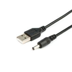 Кабель живлення USB to DC 3.5 1.0m 2A black Atcom (10035)