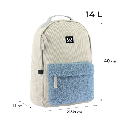 Рюкзак шкільний GoPack Education Teens 147 бежевий (GO25-147M-1)