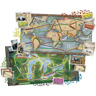 Настільна гра Lord of Boards Квиток на поїзд: Рейки та вітрила (Ticket to Ride: Rails &amp; Sails) українська (LOB2333UA)