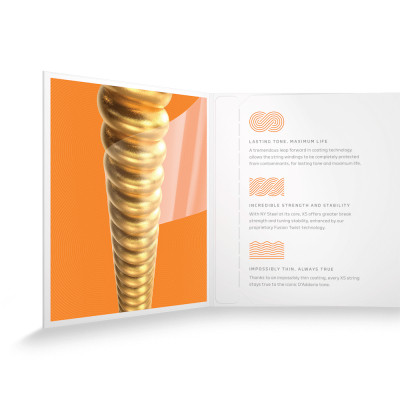 Струни для гітари D&#039;Addario XS 80/20 Bronze Extra Light (10-47) (XSABR1047)