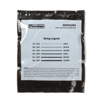 Струни для гітари Jim Dunlop Heavy Core Electric Guitar Strings (12-54) (DHCN1254)
