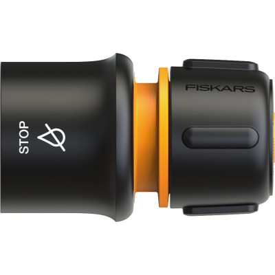 Конектор для шланга Fiskars Watering 19 мм(3/4&quot;) з автостопом LB30 (1027083)