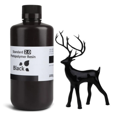 Фотополімерна смола ELEGOO Resin, Standard 2.0 1кг, black (50.103.0063)