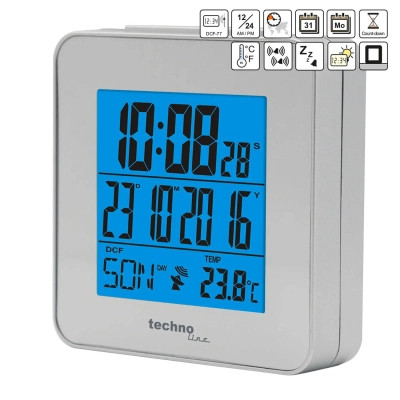 Настільний годинник Technoline WT268 Silver (DAS301305)