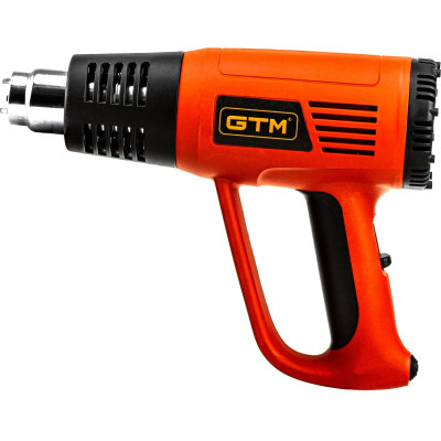 Будівельний фен GTM HG2000E, 2000Вт, 80-600С, 300/500л/хв (HG2000E)