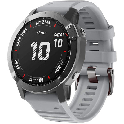 Ремінець до смарт-годинника Armorstandart Silicone 22mm для Garmin Fenix 5/6 Grey (ARM60797)
