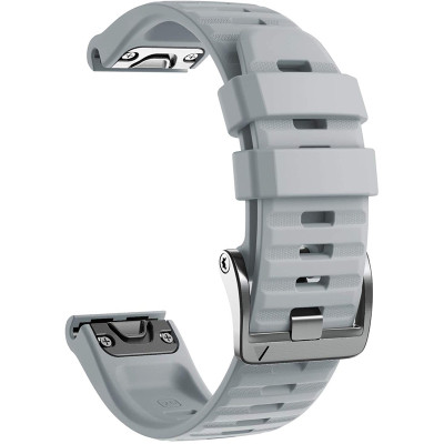 Ремінець до смарт-годинника Armorstandart Silicone 22mm для Garmin Fenix 5/6 Grey (ARM60797)
