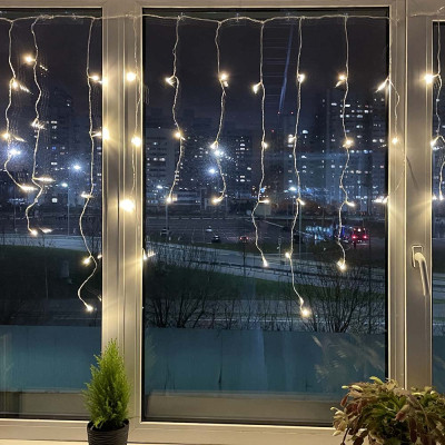 Гірлянда ColorWay Бахрома 3 м x 0.6 м 100 Led IP20 кольорова USB (CW-GF-100L36UMC)