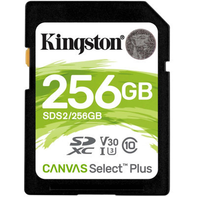 Карта пам&#039;яті Kingston 256GB SDXC class 10 UHS-I U3 Canvas Select Plus (SDS2/256GB)
