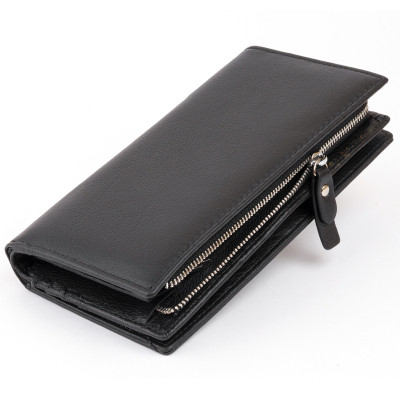 Гаманець ST Leather Шкіряний жіночий Чорний (19274)