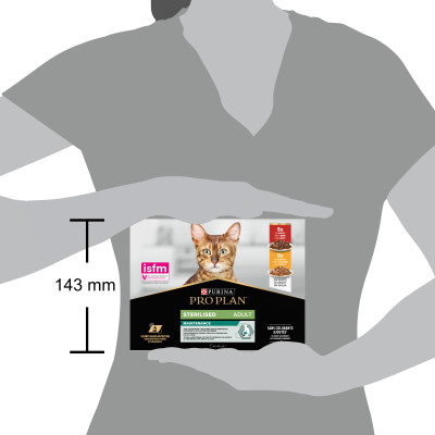 Вологий корм для кішок Purina Pro Plan Sterilised Мультипак яловичина та курка 10 x 85 г (8445290855473)