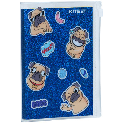 Блокнот Kite силіконова обкладинка, 80 арк., Blue dogs (K22-462-4)