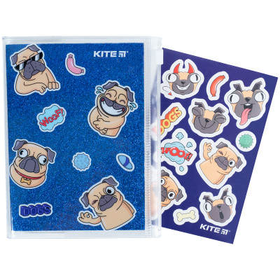 Блокнот Kite силіконова обкладинка, 80 арк., Blue dogs (K22-462-4)