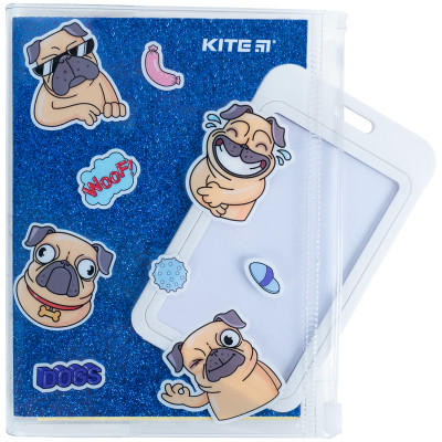 Блокнот Kite силіконова обкладинка, 80 арк., Blue dogs (K22-462-4)