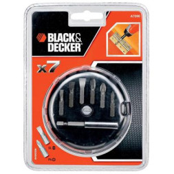 Набір біт Black&amp;Decker 7 предм.+ магнітний тримач (A7090)