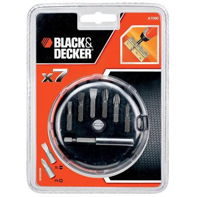 Набір біт Black&amp;Decker 7 предм.+ магнітний тримач (A7090)