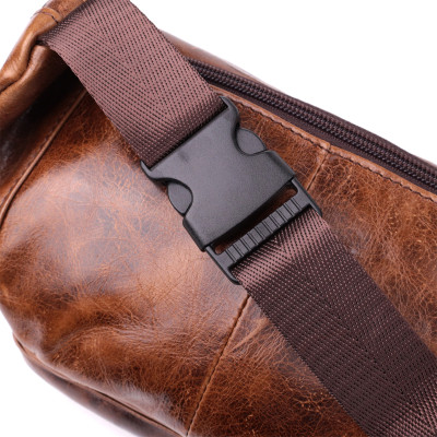 Сумка Vintage Бананка у вінтажному стилі з натуральної шкіри Коричнева (sale_15106)