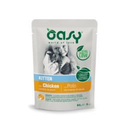Вологий корм для кішок OASY Kitten з куркою 85 г (8053017343686)