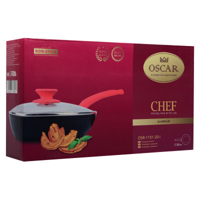 Сковорода Oscar Chef з кришкою 20 см (OSR-1101-20-l)