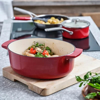 Гусятниця KitchenAid Cast Iron 30 см 5,6 л Червона (CC006063-001)