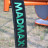 Атлетичний пояс MadMax MFB-301 Suede Single Prong шкіряний Black/Green L (MFB-301_L)