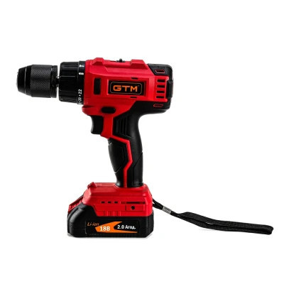 Шуруповерт GTM DSI18/60BL з ударом, 18V, 60Нм, 2x2Ah (DSI18/60BL)