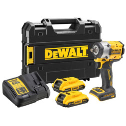 Гайковерт DeWALT 18 В XR Li-lon,406 Нм, 2 Ah, 2 АКБ, ЗП, TSTAK (DCF921D2T)
